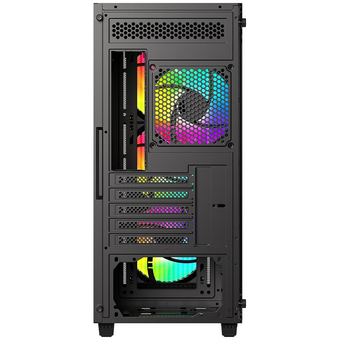  Корпус ID-Cooling Ware 300 ARGB Black mATX/win TG/ 4 fans/ Type C/ CPU 160mm/ GPU 320mm/ no PSU 
