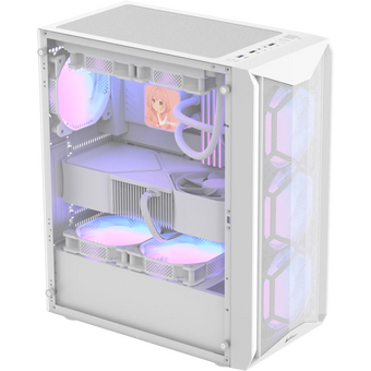  Корпус Formula Air Power G1 Plus (air power g1 plus white), ATX, Midi-Tower, без БП, белый 