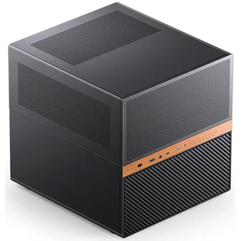  Корпус JONSBO N6 black, без БП, Mini-Tower, 2x120mm, 1xUSB-A 3.0 + 3.2, mATX, mITX 