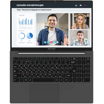  Ноутбук RIKOR ARZ 103.1 (EEC070F6) 15.6" IPS FHD черный (AMD Ryzen 5 5560U/16Gb/512Gb SSD/VGA int/W11Pro/RJ45) 