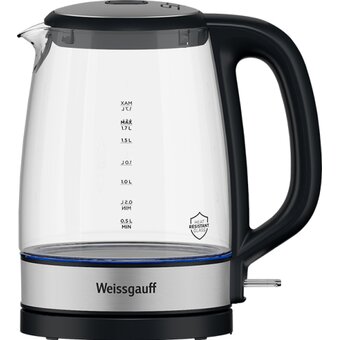  Электрочайник Weissgauff WK 1712 EcoGlass Nero 