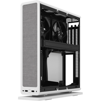  Корпус Fractal Design Ridge (FD-C-RID1N-12) без БП, 2x140mm, 2xUSB-A 3.2 + 1xUSB Type-C, SFX PSU Support, mITX White 