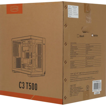  Корпус PCCOOLER C3T500 WH, ATX 