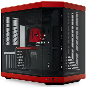 Корпус HYTE Y70 (CS-HYTE-Y70-BR), без БП, Midi-Tower, TG, no fans, 2xUSB-A 3.2, 1xUSB Type-C, E-ATX, ATX, mITX Black Cherry 