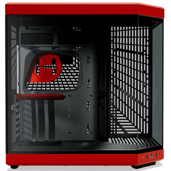  Корпус HYTE Y70 (CS-HYTE-Y70-BR), без БП, Midi-Tower, TG, no fans, 2xUSB-A 3.2, 1xUSB Type-C, E-ATX, ATX, mITX Black Cherry 