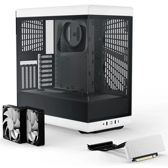  Корпус HYTE Y40 (CS-HYTE-Y40-BW), без БП, Midi-Tower, TG, no fans, 2xUSB-A 3.2, 1xUSB Type-C, ATX, mITX Panda 
