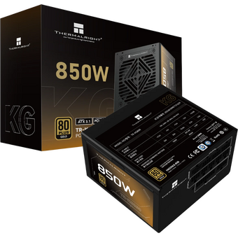  Блок питания Thermalright TR-KG850 850W 80+ Gold (ATX, 3.1, PCIe 5.1, Full modular, 1x24(20+4)pin, 2xCPU 8(4+4)pin, 2xPCIe*2 8(6+2)pin) 