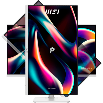  Монитор MSI Pro MAX 271PHW E14 (9S6-3PF54H-022) белый IPS LED 1ms 16:9 HDMI M/M матовая HAS Piv 1500:1 300cd 178гр/178гр 1920x1080 144Hz DP FHD USB 