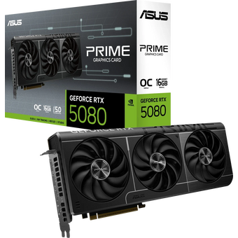  Видеокарта ASUS RTX5080 Prime Evo OC 16GB (Prime-RTX5080-O16G-Evo)(90YV0LX4-M0NA00) GDDR7 256bit 3xDP HDMI 3Fan RTL 