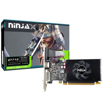  Видеокарта Ninja (Sinotex) GT710 4GB (NK71NP043F) DDR3 64bit VGA DVI HDMI 1Fan LP RTL 