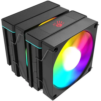  Кулер BLOODY AC-17 (ac-17-argb270-bk), 4-pin, ARGB, 120мм, черный, retail 
