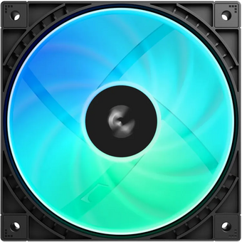  Вентилятор Deepcool FD12 V2 ARGB (R-FD12ARGBV2-BKAPN1-G) 120х120x25 черный 4-pin 26.57дБ Ret 