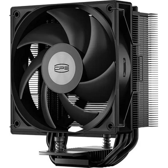  Кулер PcCooler RT400 Digital ARGB BK Black (230W, 4-pin PWM, LED temp., 152mm, Al/Cu, 4x6mm, 1x120mm, 73.32CFM, 34.9dBA, 2200RPM) 