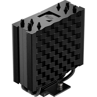  Кулер PcCooler RT400 Digital ARGB BK Black (230W, 4-pin PWM, LED temp., 152mm, Al/Cu, 4x6mm, 1x120mm, 73.32CFM, 34.9dBA, 2200RPM) 