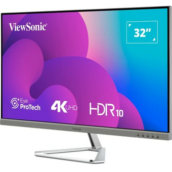  Монитор ViewSonic VX3276-4K-MHD-2 серебристый VA LED 16:9 HDMI M/M матовая 350cd 178гр/178гр 3840x2160 60Hz DP 4K 6.9кг 