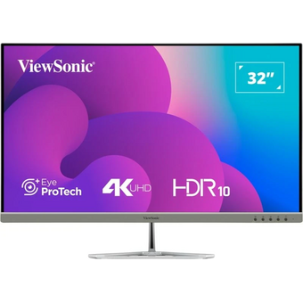  Монитор ViewSonic VX3276-4K-MHD-2 серебристый VA LED 16:9 HDMI M/M матовая 350cd 178гр/178гр 3840x2160 60Hz DP 4K 6.9кг 