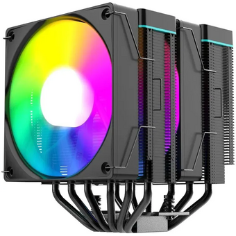  Кулер BLOODY AC-17 (ac-17-argb270-bk), 4-pin, ARGB, 120мм, черный, retail 