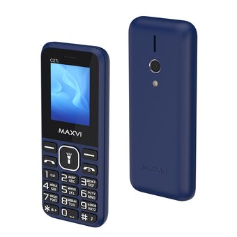  Мобильный телефон Maxvi C27i синий 