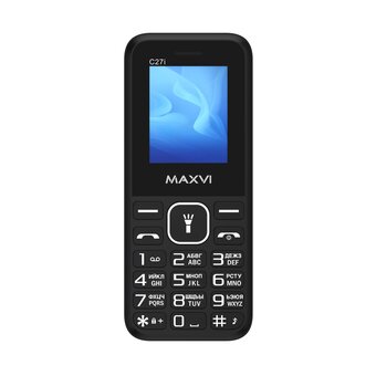  Мобильный телефон Maxvi C27i черный 