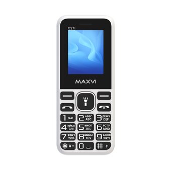  Мобильный телефон Maxvi C27i белый 
