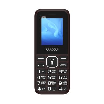  Мобильный телефон Maxvi C27i коричневый 
