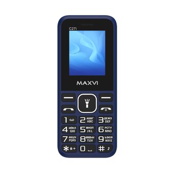  Мобильный телефон Maxvi C27i синий 