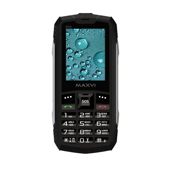  Мобильный телефон Maxvi R10 черный 