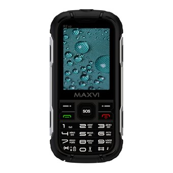  Мобильный телефон Maxvi R2 up черный 