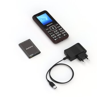  Мобильный телефон Maxvi C27i коричневый 