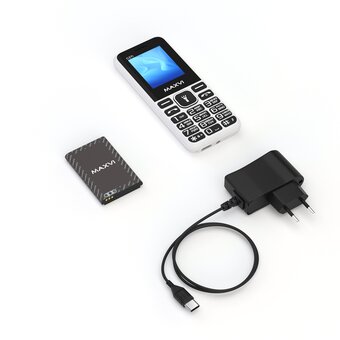  Мобильный телефон Maxvi C27i белый 