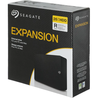  Внешний HDD Seagate Expansion (STKP26000400) 3.5" 26.0Tb USB3.1, Black 