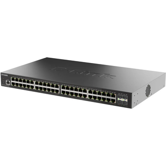  Управляемый L2 коммутатор D-Link DGS-1210-52X/ME/C1A с 48 портами 10/100/1000Base-T и 4 портами 10GBase-X SFP+ 