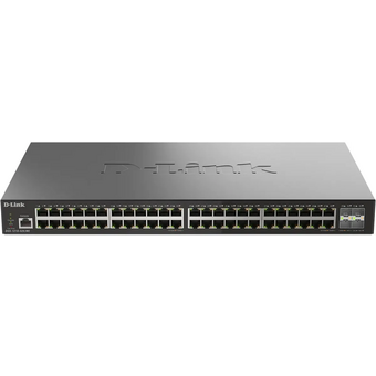  Управляемый L2 коммутатор D-Link DGS-1210-52X/ME/C1A с 48 портами 10/100/1000Base-T и 4 портами 10GBase-X SFP+ 