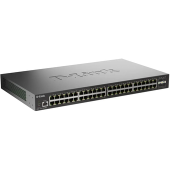  Управляемый L2 коммутатор D-Link DGS-1210-52X/ME/C1A с 48 портами 10/100/1000Base-T и 4 портами 10GBase-X SFP+ 