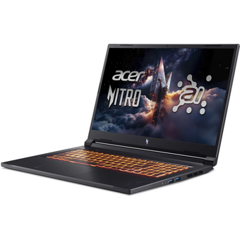  Ноутбук Acer Nitro V 17 AI ANV17-41-R1E4 (NH.QYVCD.00B) Ryzen 7 260 16Gb SSD512Gb NVIDIA GeForce RTX 5060 8Gb 17.3" IPS FHD (1920x1080)безОС black WiFi 