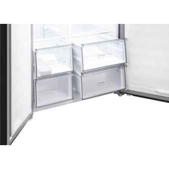  Холодильник Weissgauff WSBS 550 Built-in NoFrost Inverter Black 