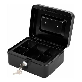  Ящик для денег BRAUBERG 291350 90х160х200мм, ключевой замок, черный 