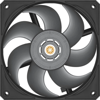  Кулер PcCooler F9 R120 BK (120x120x30mm, 4-pin PWM, 114CFM, 42.7dBA, 3000RPM, Black) 