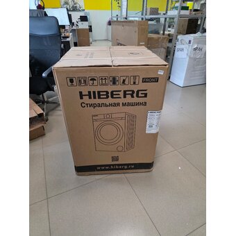  УЦ Стиральная машина HIBERG i-DDQ10-10714 B (плохая упаковка, вмятины по бокам) 