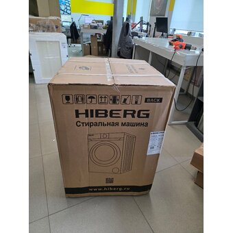  УЦ Стиральная машина HIBERG i-DDQ10-10714 B (плохая упаковка, вмятины по бокам) 