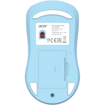  Мышь беспроводная Acer OMR501 (ZL.MCE11.019) голубой 