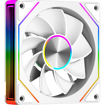  Кулер PcCooler FG120R ARGB WH Reverse (120x120x25mm, 4-pin PWM, 54CFM, 28.4dBA, 1800RPM, White) 