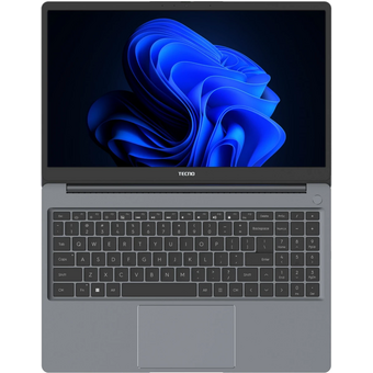  Ноутбук TECNO Megabook K16S K16SFA (4894947110818-Win11) Ryzen 5 7535HS 16Gb SSD 1Tb AMD Radeon Graphics 16 WUXGA IPS Cam Серый 