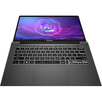  Ноутбук MSI Modern A14 AI+ F3HMG-041XRU (9S7-14SK21-041)AMD Ryzen AI 5 330/16Gb (2*8 D5)/SSD512Gb/UMA/14"/IPS/FHD/1920x1080/60Hz/NoOS/RJ-45/Grey/1.4kg 