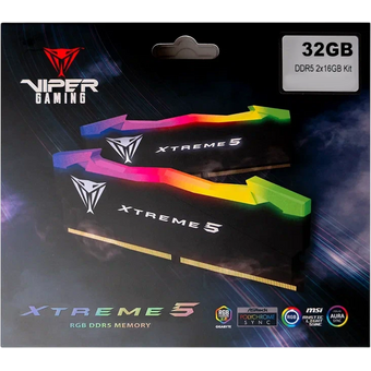  ОЗУ PATRIOT PVXR532G64C32K DIMM 32GB (16GBx2) DDR5-6400 RGB 