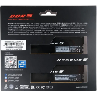  ОЗУ PATRIOT PVXR532G60C30K DIMM 32GB (16GBx2) DDR5-6000 RGB 