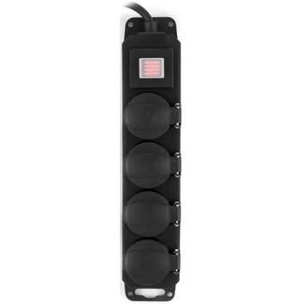 Сетевой фильтр Buro 400MDP-10-B 10м 4 розетки черный 