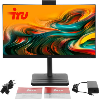  Моноблок IRU Tactio 24ID5-2195973 24.5" Full HD i5 12400 (2.5) 16Gb SSD512Gb UHDG 730 без ОС GbitEth WiFi BT 120W Cam черный 1920x1080 (RUS) 