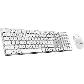 Комплект клавиатура и мышь MSI Forge K210 W RU Combo (S11-43RU310-Y92) White 