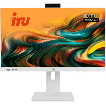  Моноблок IRU Strato 27IW (2180797-Win11P) 27" QHD i5 1235U (1.3) 16Gb SSD512Gb UHDG CR GbitEth WiFi BT 65W Cam белый 2560x1440 RUS 